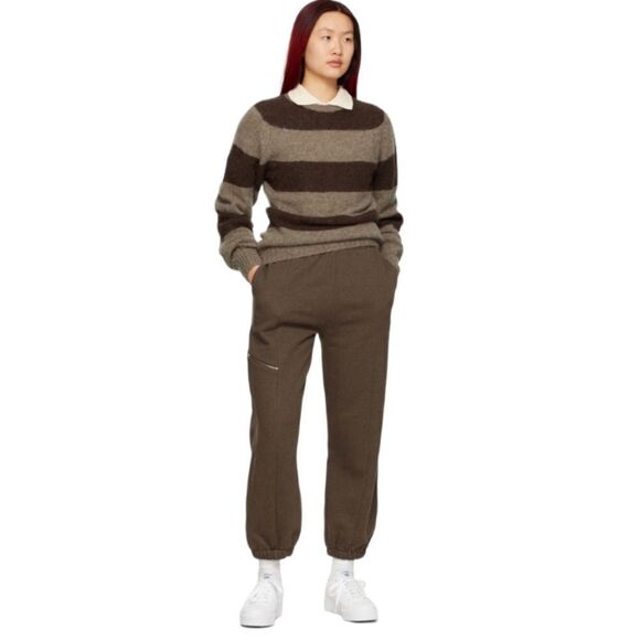 YMC brown‎ Wenlock trousers baggy jogger style sweatpants pockets L - Picture 1 of 12